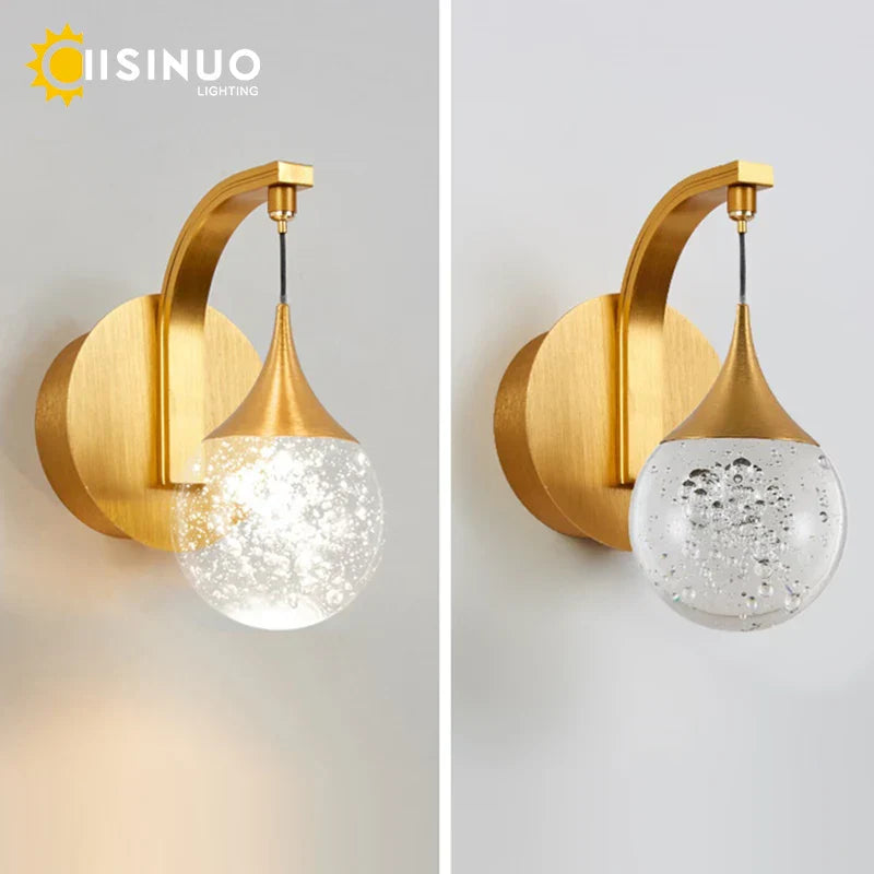 DecorBites™ Crystal LED Wall Sconce for Elegant Home Décor