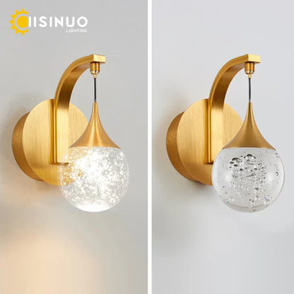 DecorBites™ Crystal LED Wall Sconce for Elegant Home Décor