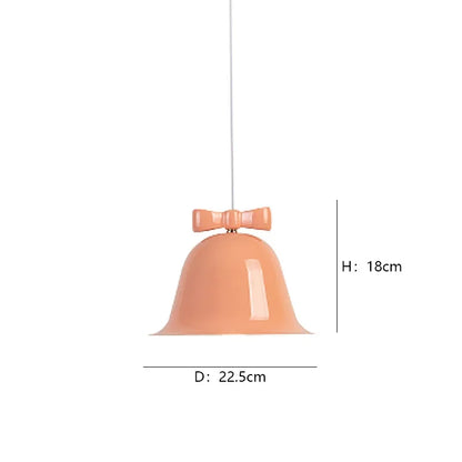 DecorBites™ Bowknot Bell LED Chandelier: Modern Nordic Restaurant Cafe Indoor Lighting Fixture