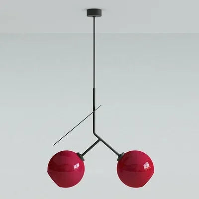 DecorBites™ Glass Cherry Pendant Lights Suspension Chandelier Hanging Lamp
