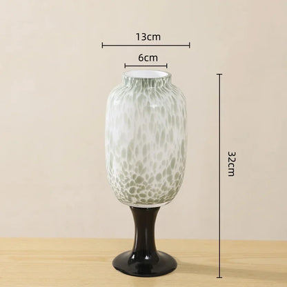DecorBites™ Dot Texture Glass Vase for Stylish Home Decor