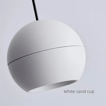 Modern Black Aluminum COB Pendant Light