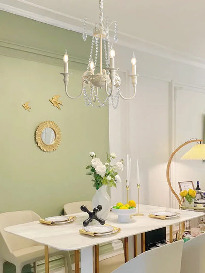 Lámpara de araña DecorBites™ French Light Luxury Living Room Chandelier American Atmosphere Candle Lamp