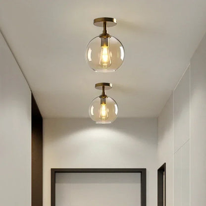 Vintage Glass Pendant Light With Nordic Modern Style