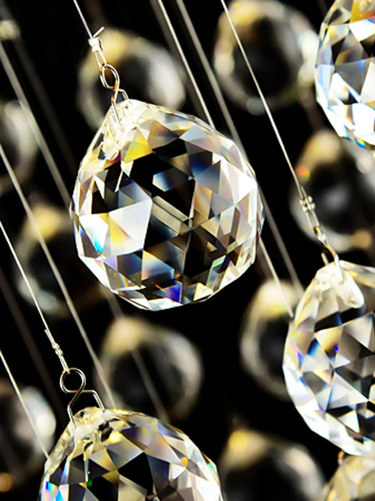 DecorBites™ Crystal Chandelier: Modern Luxury LED Ceiling Lamp for Living Room and Bedroom