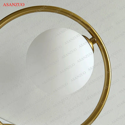 DecorBites™ Brass Glass LED Table Lamp | Modern Bedside Reading Desk Light