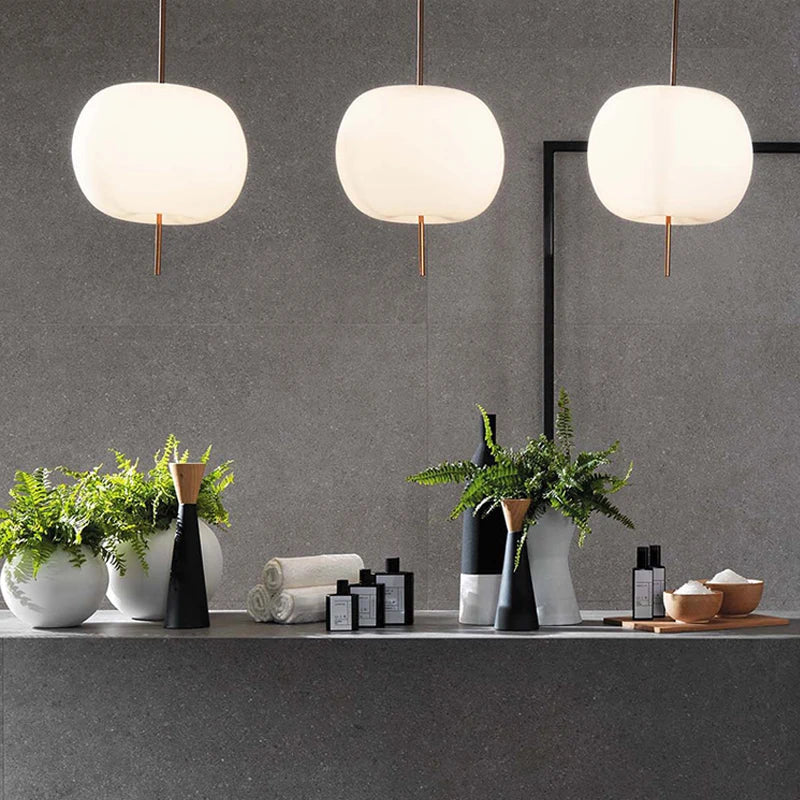 Decorbites™ KUSHI LED Glas-Hängeleuchte für Wohnzimmer, Küche oder Nachttisch