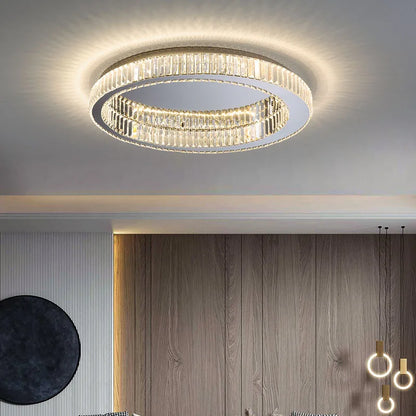 DecorBites™ Crystal Round Ceiling Lamp for Modern Minimalist Indoor Lighting décor