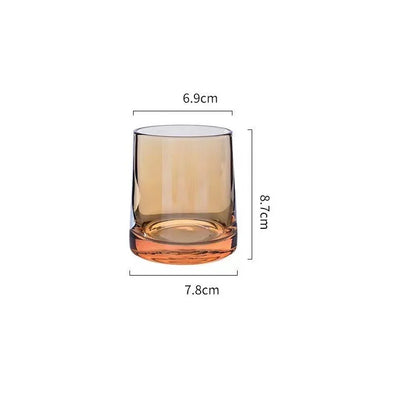 إبريق ماء زجاجي رمادي كهرماني من ديكوربايتس™ بمقبض، وإبريق شاي مقاوم للحرارة وإبريق عصير