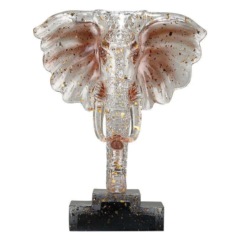 DecorBites™ Crystal Elephant Sculpture Home Decor Ornament