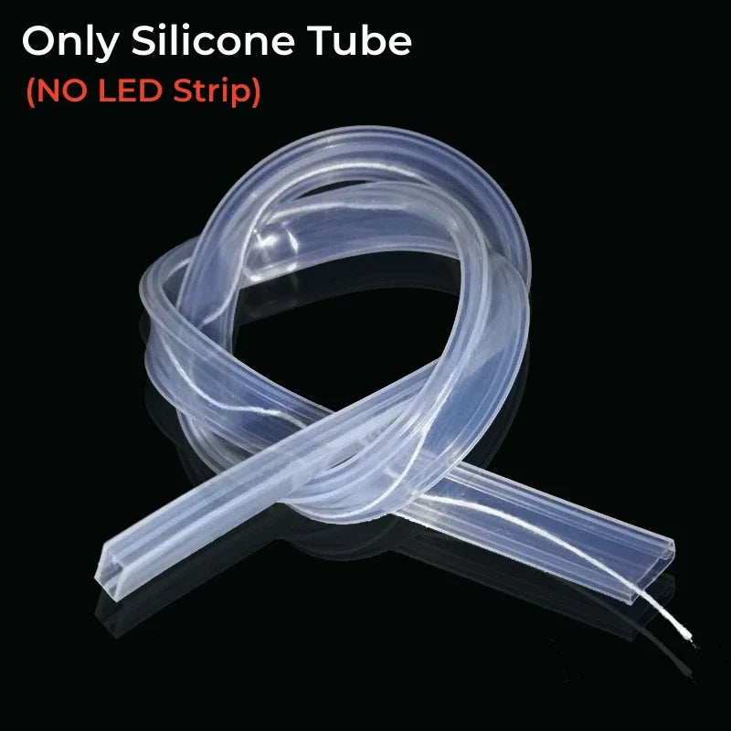 DecorBites™ 12mm LED Silicone Tube Waterproof Strip Light Channel Diffuser for Flexible Lighting