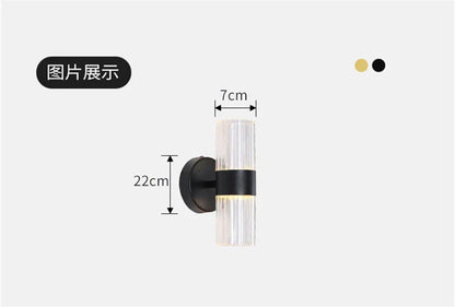 DecorBites™ Glass Shade Luxury Wall Lamp for Bedroom Bedside, Minimalist Design for Elegant Lighting