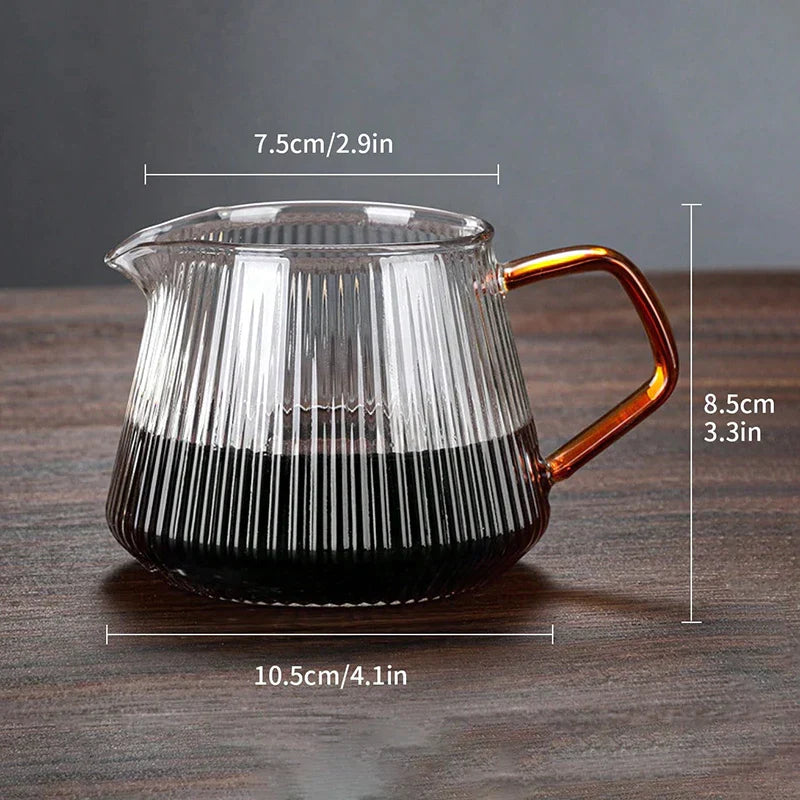 Decorbites™ Diamantglas-Kaffeekanne mit wiederverwendbarem Filterbecher
