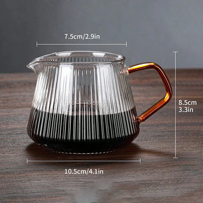 Decorbites™ Diamantglas-Kaffeekanne mit wiederverwendbarem Filterbecher