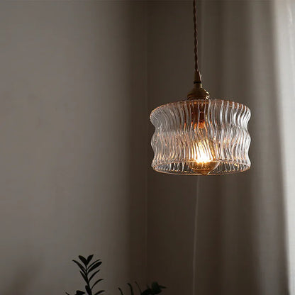 DecorBites™ Green Glass LED Pendant Light - Nordic Modern Hanging Lamp