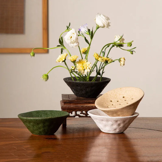 DecorBites™ Lotus Root Clay Bowl Flower Vase Terrarium Home Decor