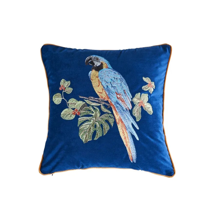 DecorBites™ Leopard Embroidered Decorative Pillowcase