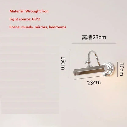 DecorBites™ Gold Mirror Headlight Wall Light - Modern Bedroom Reading Lamp Art Deco