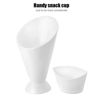 DecorBites™ French Fries Holder with Sauce Cups for Snacks and Dips
