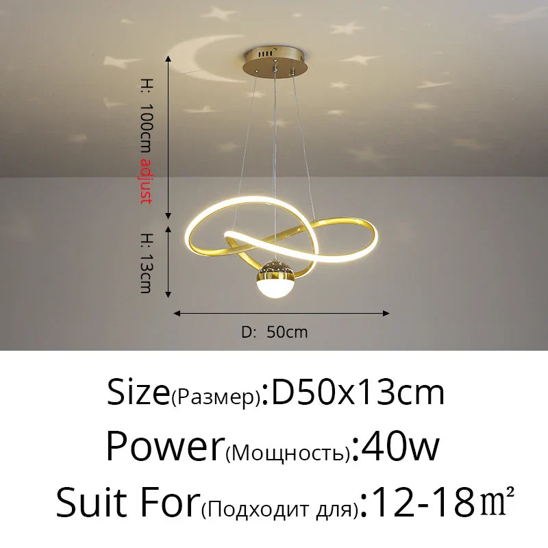 DecorBites™ LED Gypsophila Chandelier for Modern Living Room Decor - Crown Ceiling Pendant Light