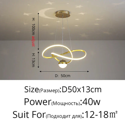 DecorBites™ LED Gypsophila Chandelier for Modern Living Room Decor - Crown Ceiling Pendant Light