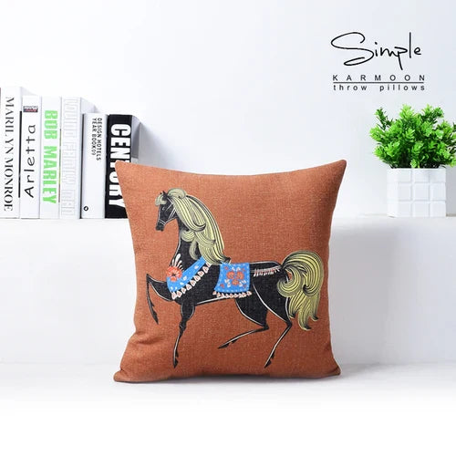 غطاء وسادة أريكة من الكتان القطني من DecorBites™، غطاء وسادة للديكور المنزلي