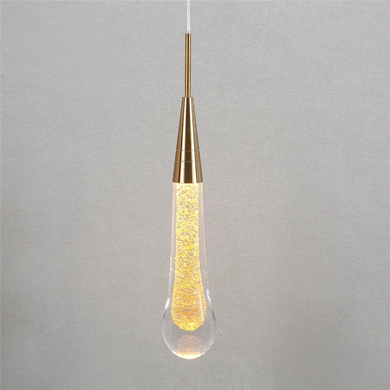 DecorBites™ Crystal Droplet Wall Lamp: Nordic Luxury LED Art Deco Light for Modern Living Room