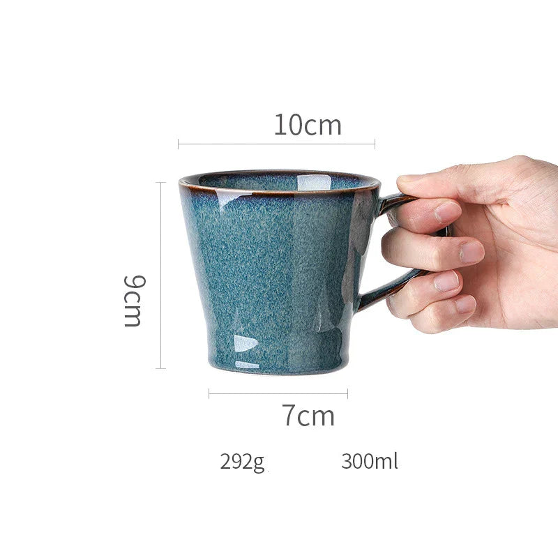 طبق عشاء من السيراميك الأزرق الجميل من DecorBites™