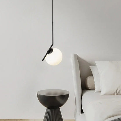 DecorBites™ Glass Pendant Lights: Modern Bedroom Bedside Chandeliers for Home Indoor Decor