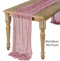 Sage Semi-Sheer Gauze Table Runner