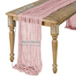 Sage Semi-Sheer Gauze Table Runner