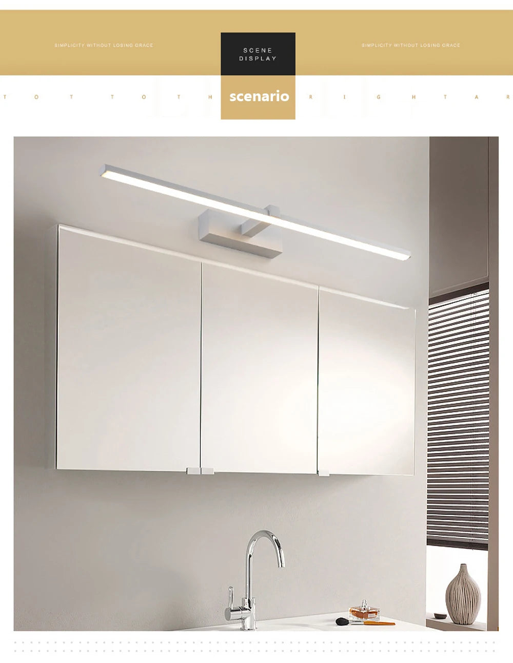 Sanoni LED Wall Light - Aluminium