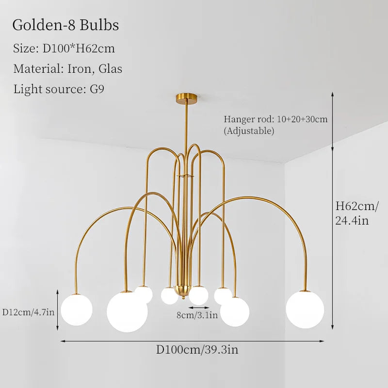 Lámpara colgante LED Decorbites™ para la decoración del salón y dormitorio