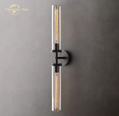 DecorBites™ Knurled Linear Glass Sconce LED Wall Lamp for Modern Lighting Décor