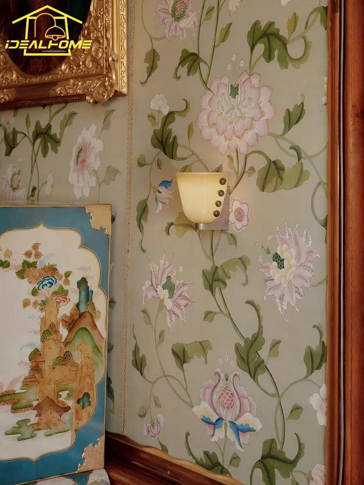 Apliques de pared LED DecorBites™ de cristal color crema para salón y dormitorio