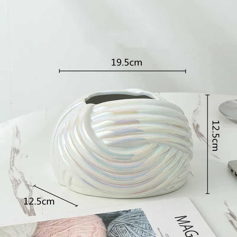 Soporte de escritorio de cerámica DecorBites™ para toallas de papel y organizador de cajas de pañuelos