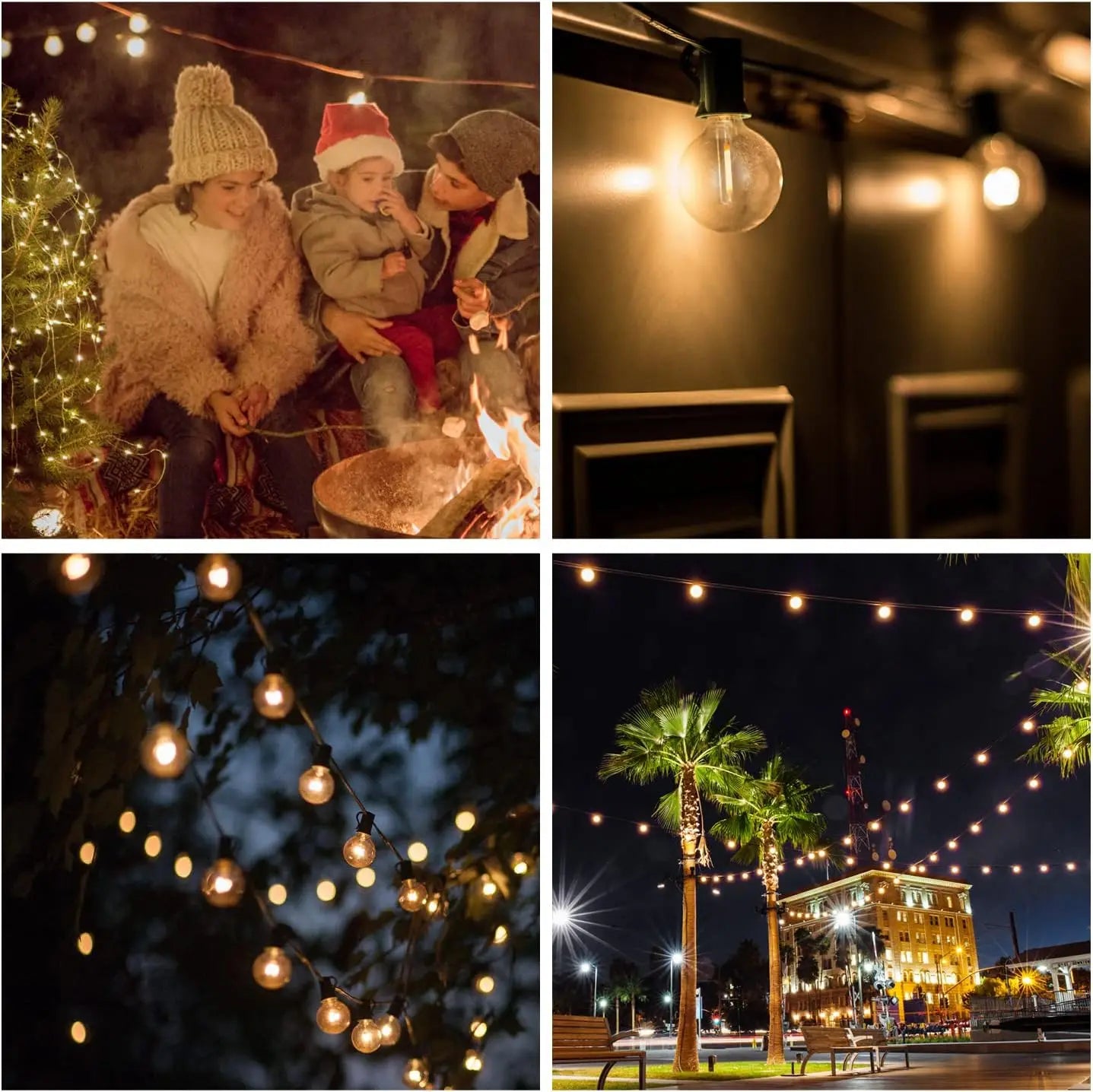 DecorBites™ G40 LED Shatterproof Globe Outdoor Patio String Lights