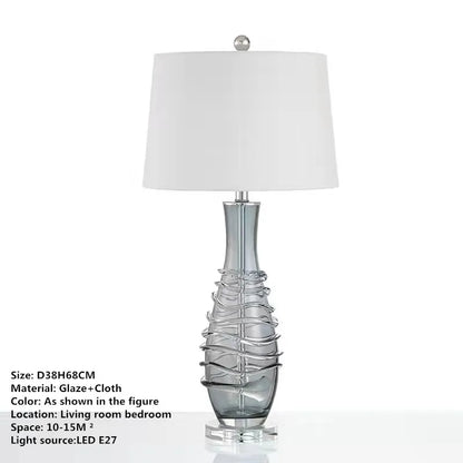 DecorBites™ Glaze Table Lamp: Modern Art LED Desk Light for Home and Hotel