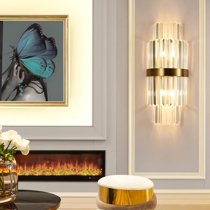 LED Crystal Wall Sconce