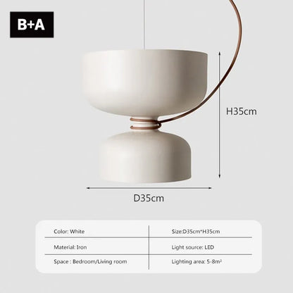 DecorBites™ LED Pendant Light: Minimalist Iron Fixture for Bedroom, Living Room, Restaurants & Bars