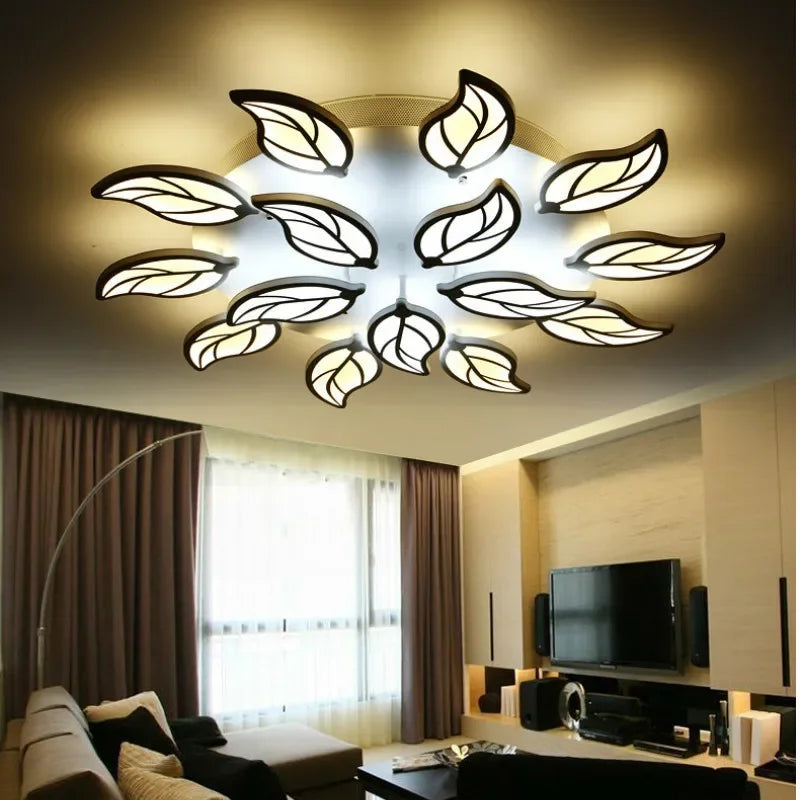 Iron Leaf LED Ceiling Lamp
