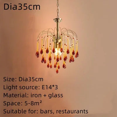 DecorBites™ Elegant Crystal Ceiling Chandelier for Stylish Home Decor