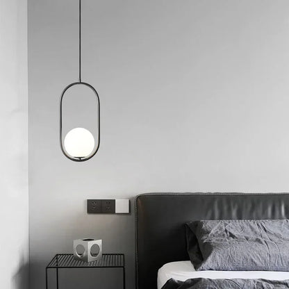 DecorBites™ Glass Ball Ring Pendant Lamp for Living Dining Bedroom