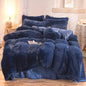 Decobites Plush Duvet Cover Set with Sheet Pillow Covers Luxury Winter Bedding