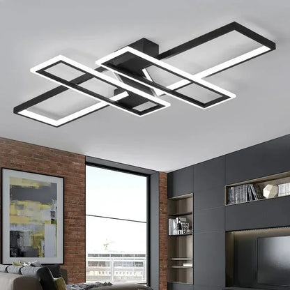 DecorBites™ LED Chandeliers with Remote Control - Black Lustre Ceiling Lamp for Home