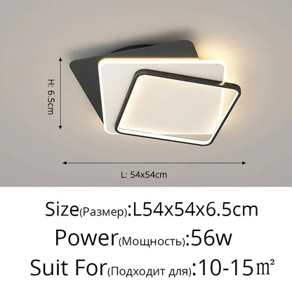 DecorBites™ LED Chandelier: Modern Dimming Lights for Home Living Dining Kitchen Bedroom Hall Lighting