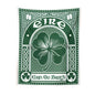 Decobites Clover Psychedelic Gothic Wall Tapestry St. Patrick's Day Celtic Art