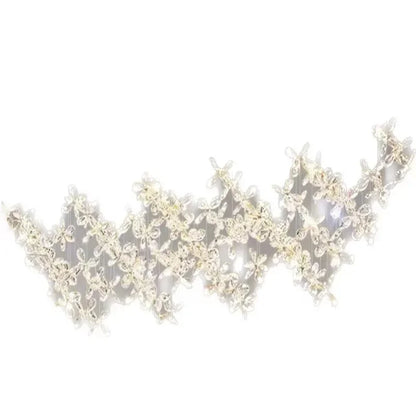 DecorBites™ Crystal LED Chandelier: Modern Luxury Flower Shaped Decorative Lighting