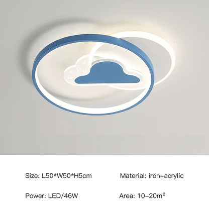 ثريا سقف LED لغرفة الأطفال من DecorBites™، مصباح معلق حديث لغرفة الدراسة