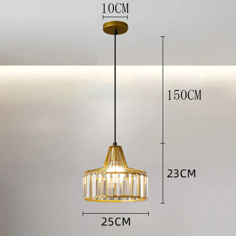 Lámpara colgante LED DecorBites™ para una decoración elegante de interiores en el dormitorio.